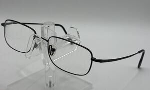 Nautica N2014 Flexon Eyeglasses Black Metal Rectangle 54-18-145 Mens